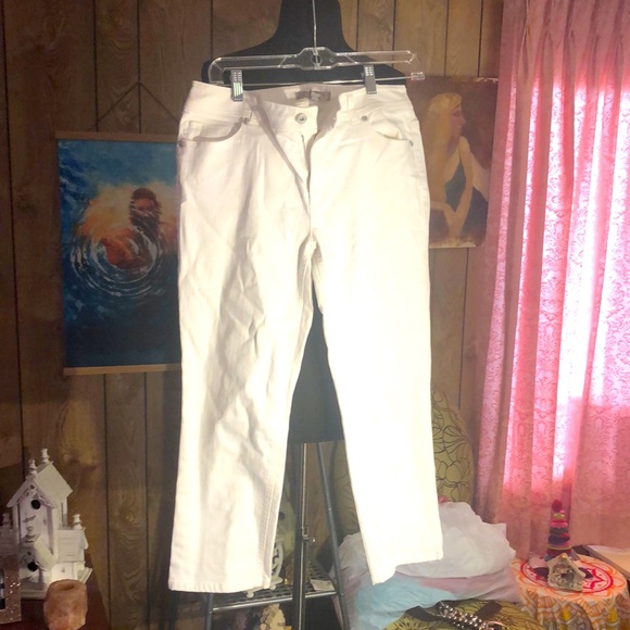 Chico’s White Jeans size 05 Crop - Picture 1 of 7